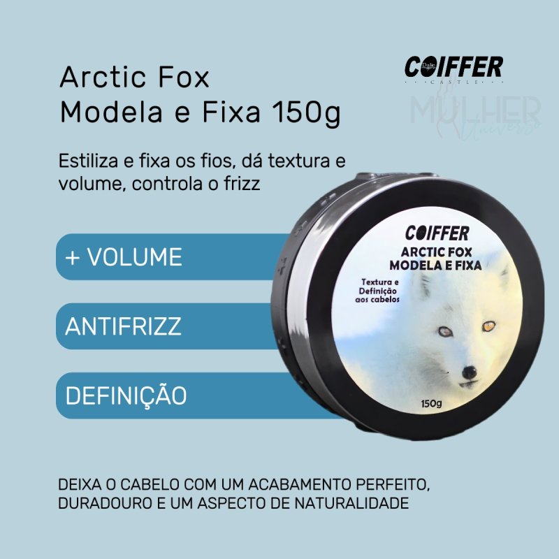 Arctic Fox Modela e Fixa Coiffer 150g Fixar os Fios