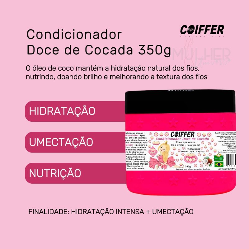 Condicionador Doce De Cocada Coiffer 350g