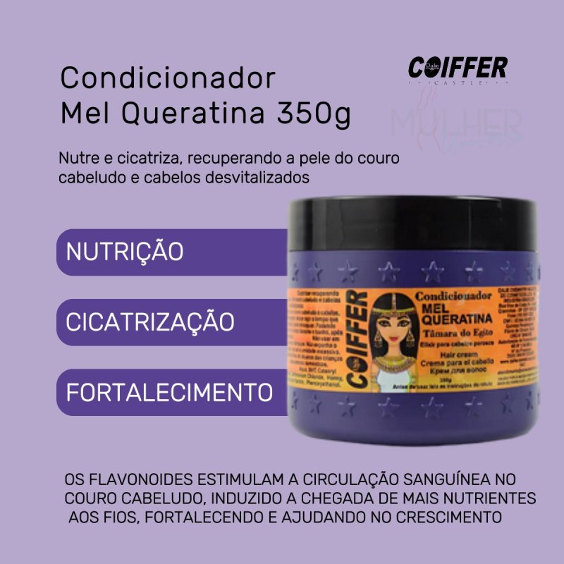 Condicionador Mel Queratina Coiffer 350g