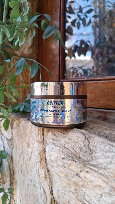 Creme Capilar Detox Coiffer 250g Anticaspa e Controle de Oleosidade