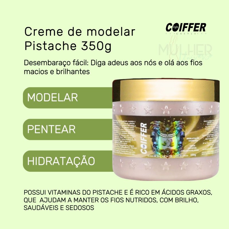 Creme de Pentear Pistache Coiffer 350g