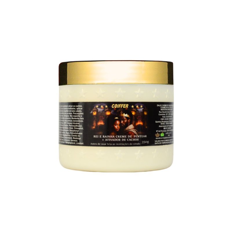 Creme de Pentear Rei e Rainha Ativador de Cachos Coiffer 350g