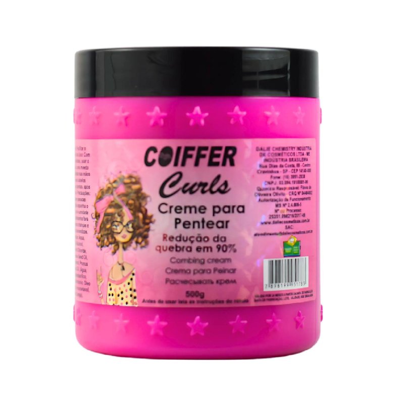 Creme para Pentear Curls 500g Hidratação e Definição de Cachos