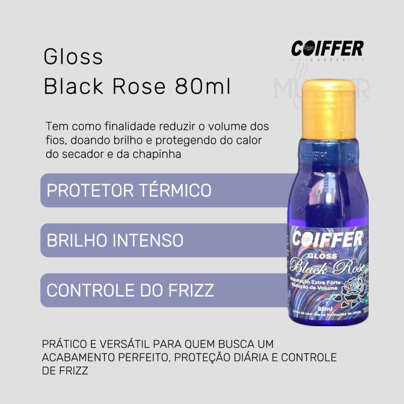 Gloss Black Rose 80ml Coiffer