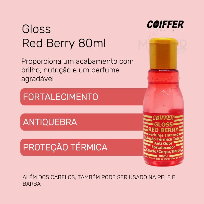 Gloss Red Berry Coiffer 80ml