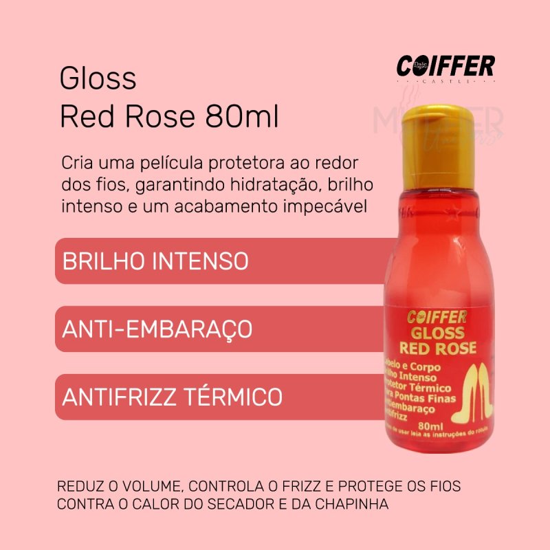 Gloss Red Rose Coiffer 80ml