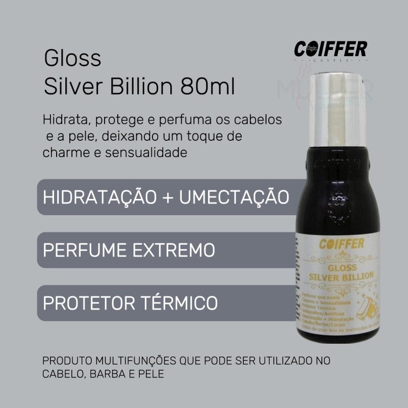 Gloss Silver Billion Coiffer 80ml