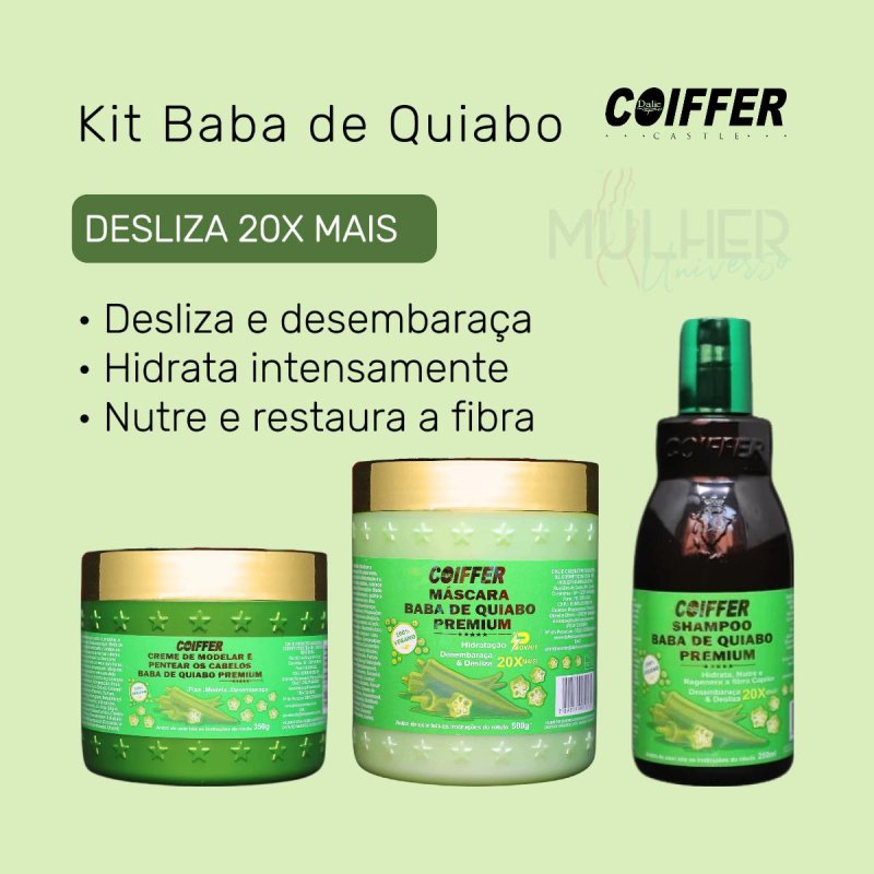 Kit Baba de Quiabo Premium Coiffer