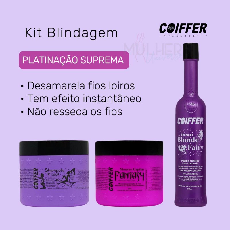 Kit Blonde Fairy Coiffer Desamarelador de Loiros