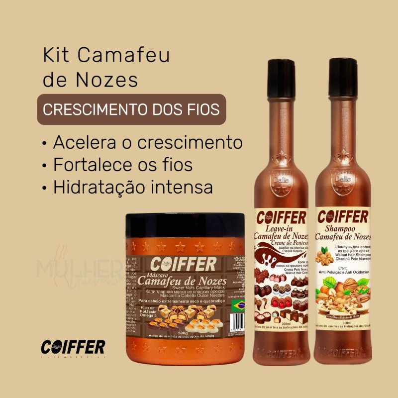 Kit Camafeu de Nozes Coiffer