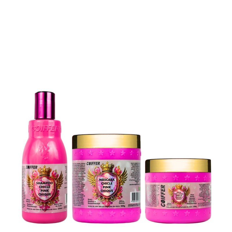 Kit Chicle Pink Chique Coiffer