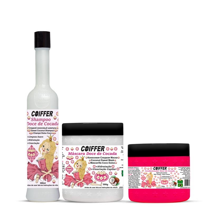 Kit Cliente Doce de Cocada Coiffer 3 Unidades