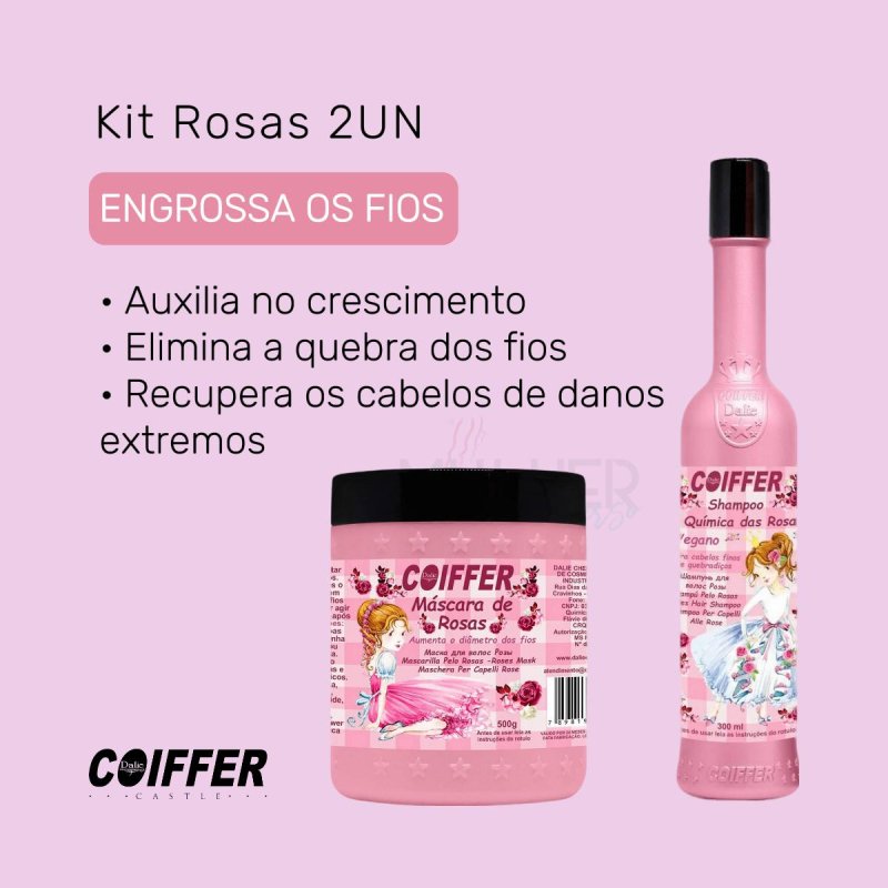 Kit Cliente Química das Rosas Coiffer 2 Unidades