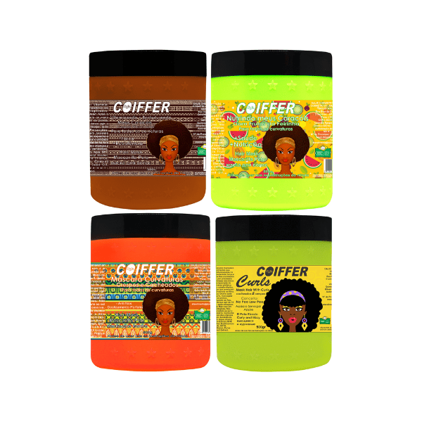 Kit Cronograma Capilar Crespo dos Sonhos Coiffer 4 Unidades