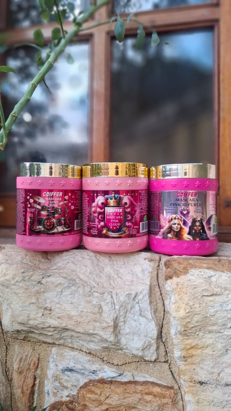 Kit Cronograma Capilar Pink Rose Coiffer 3 Unidades