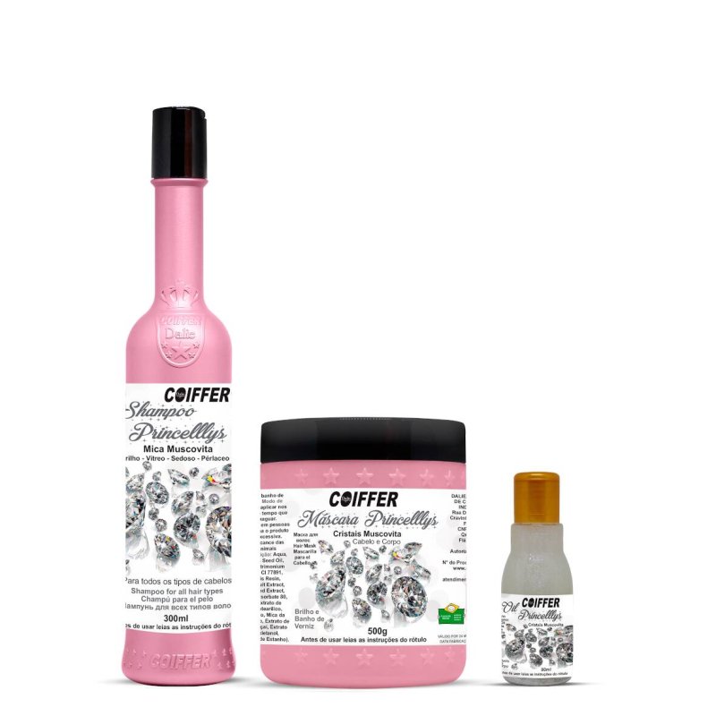 Kit Princellys Coiffer Efeito "Banho de Verniz"