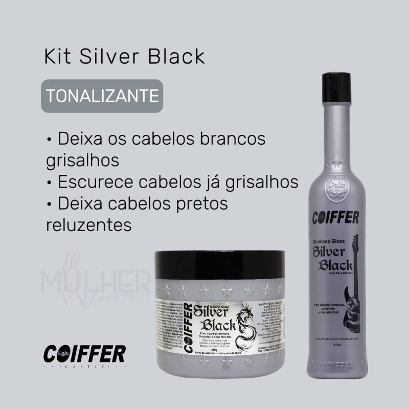 Kit Silver Black - Cabelos Grisalhos