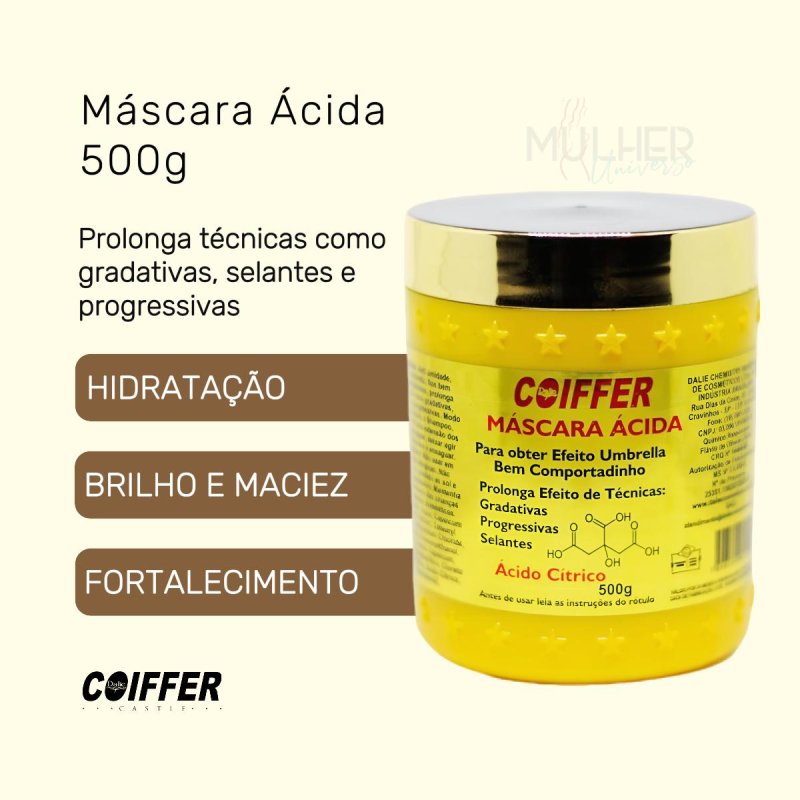 Máscara Ácida Coiffer 500g
