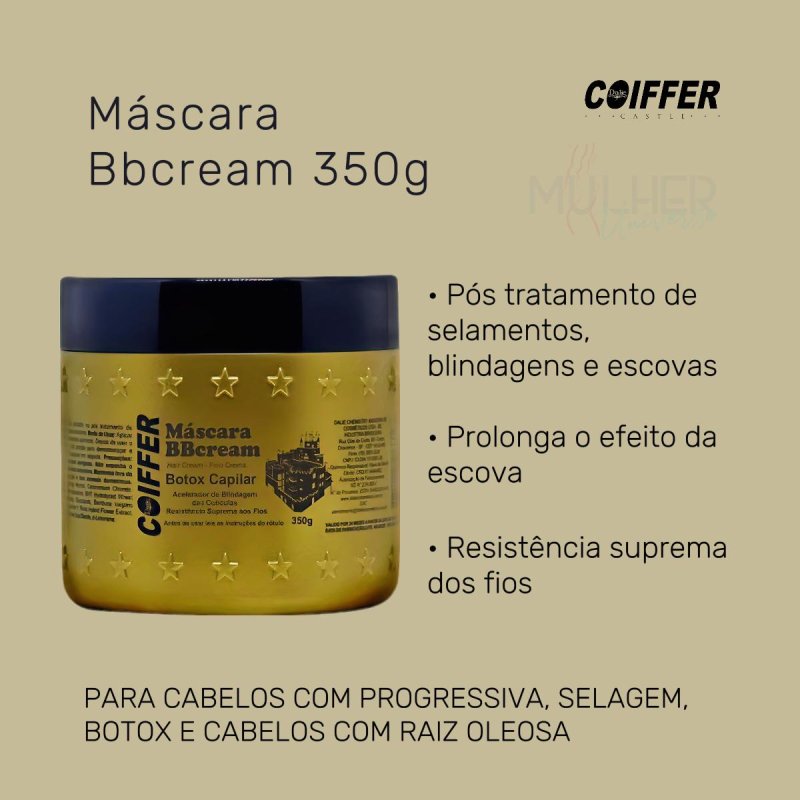 Máscara Bb Cream Coiffer 350g