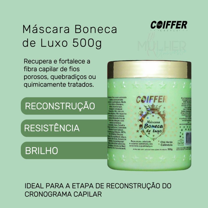 Máscara Boneca de Luxo Coiffer 500g