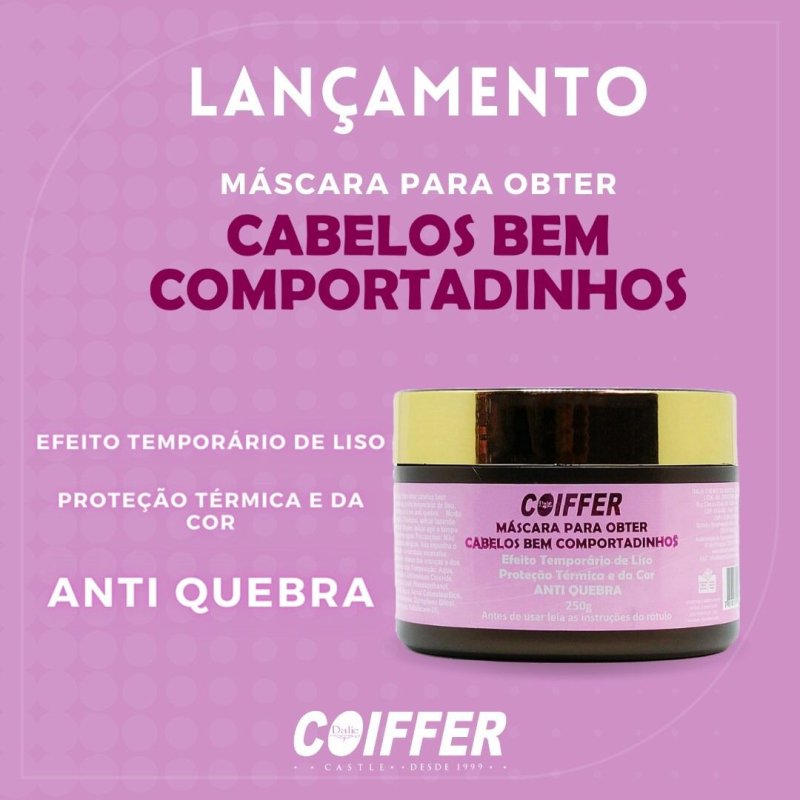 Máscara Cabelos Bem Comportadinhos Coiffer 250g