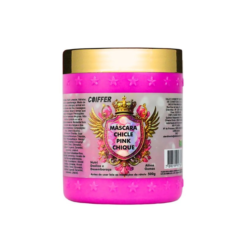 Máscara Chicle Pink Chique Coiffer 500g