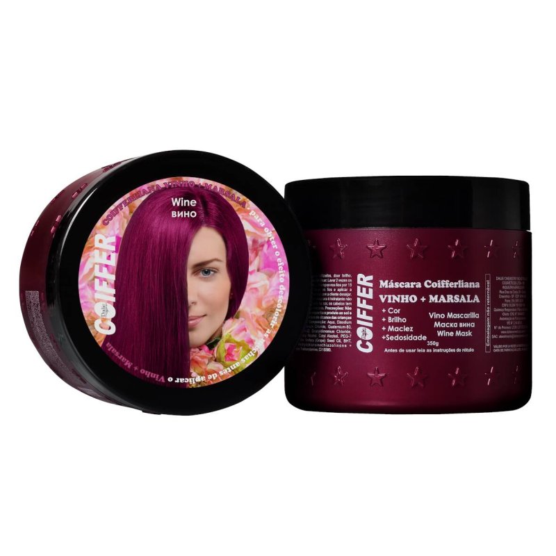 Máscara Coifferliana Vinho+ Marsala Coiffer 350g