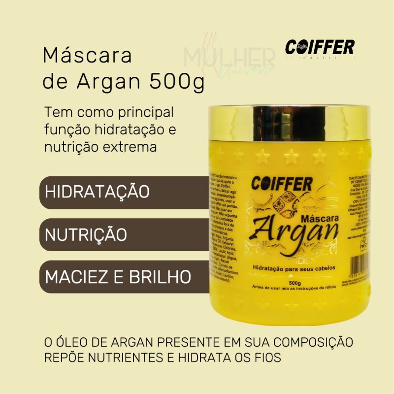 Máscara de Argan Coiffer 500g