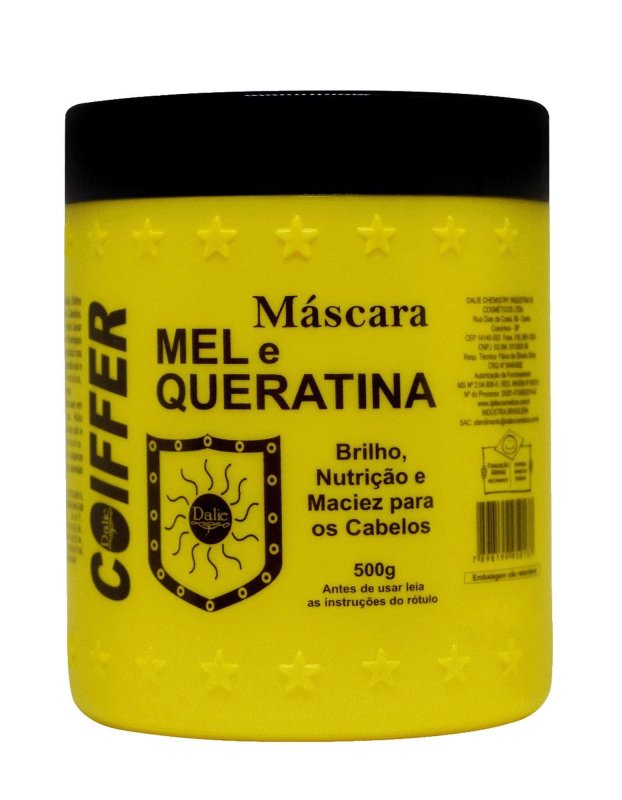 Máscara de Mel e Queratina Dalie Coiffer 500g