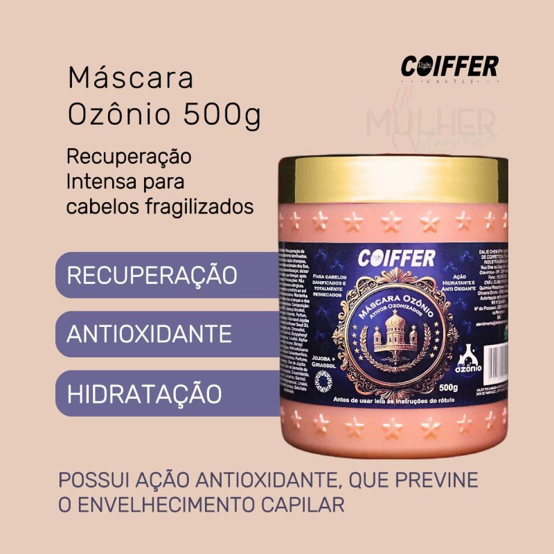 Máscara de Ozônio 500g Coiffer