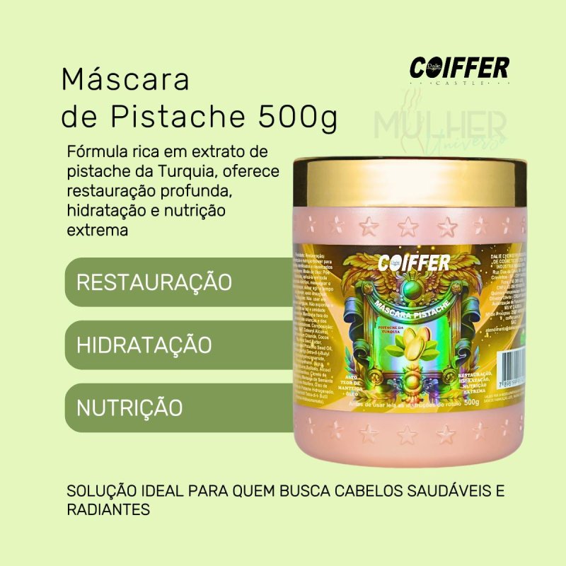 Máscara de Pistache 500g Coiffer