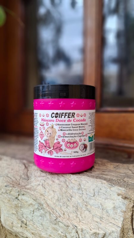 Máscara Doce De Cocada Coiffer 500g Hidratação e Umectação