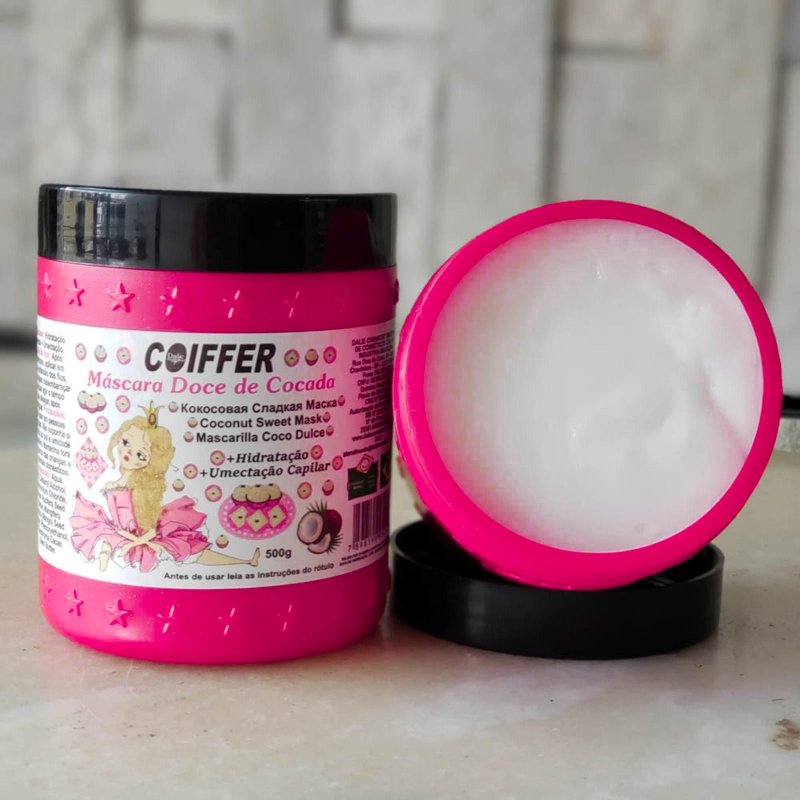 Máscara Doce De Cocada Coiffer 500g Hidratação e Umectação