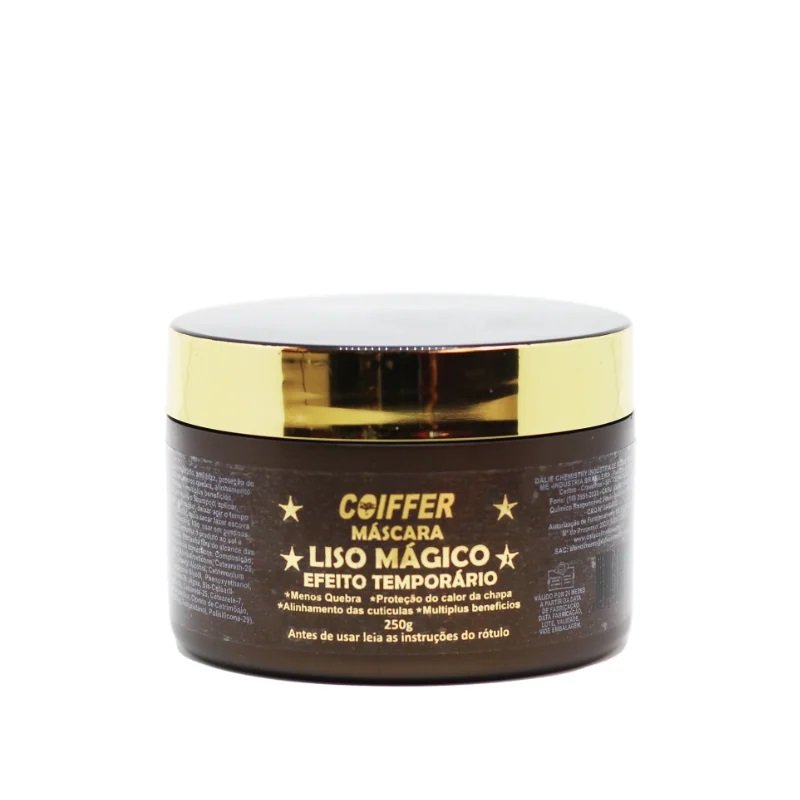 Máscara Liso Mágico Coiffer 250g Liso Temporário e Antifrizz