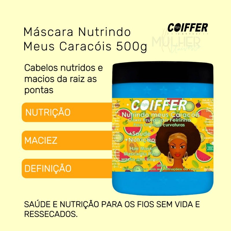 Máscara Nutrindo Meus Caracóis Coiffer 500g