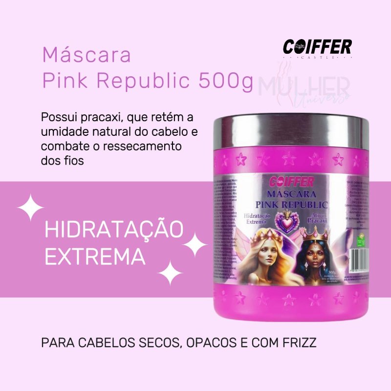 Máscara Pink Republic Coiffer 500g