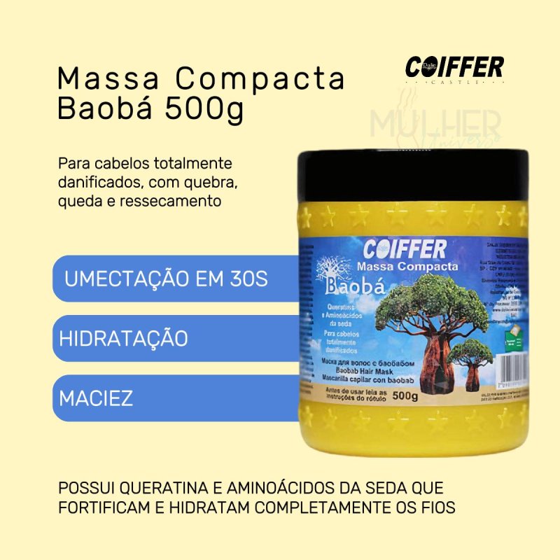 Massa Compacta Baobá Coiffer 500g