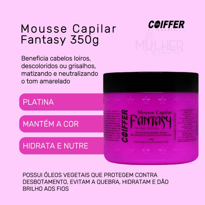 Mousse Capilar Fantasy Coiffer 350g