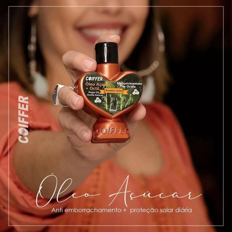 Óleo de Açúcar 80ml Coiffer