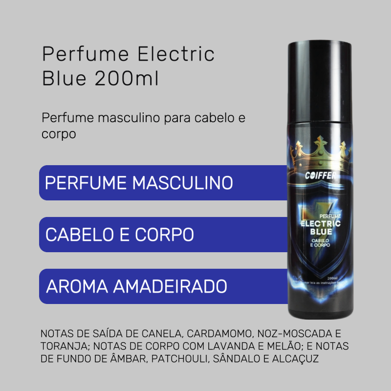 Perfume Electric Blue Coiffer 200ml