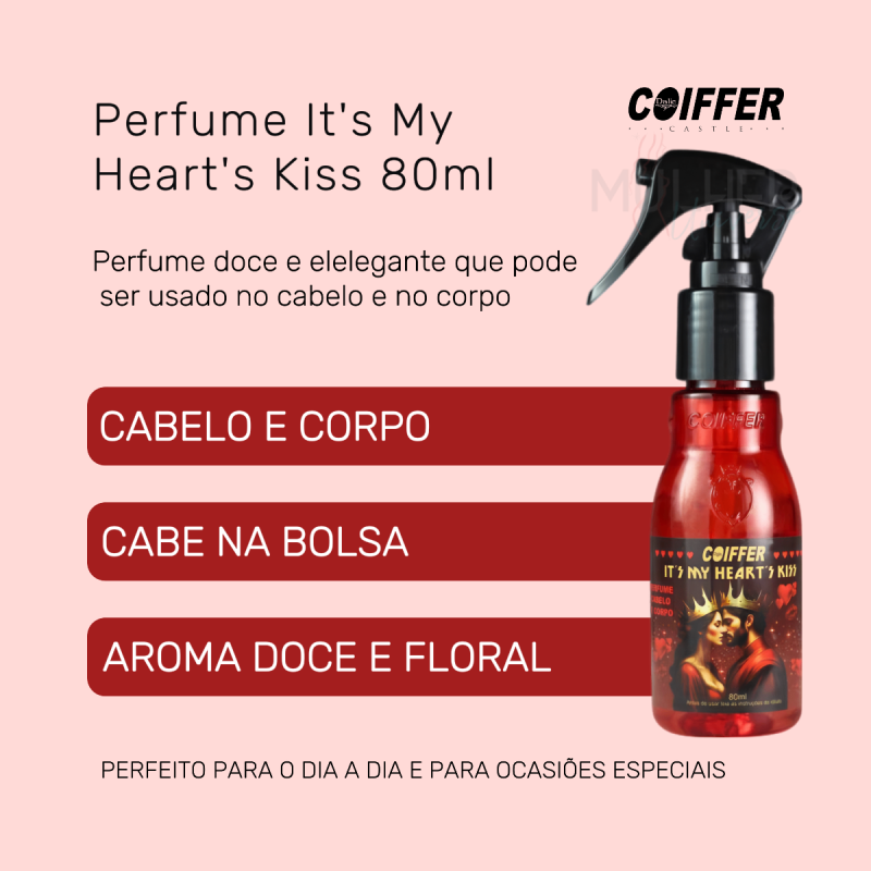 Perfume It's My Heart's Kiss 80ml Coiffer