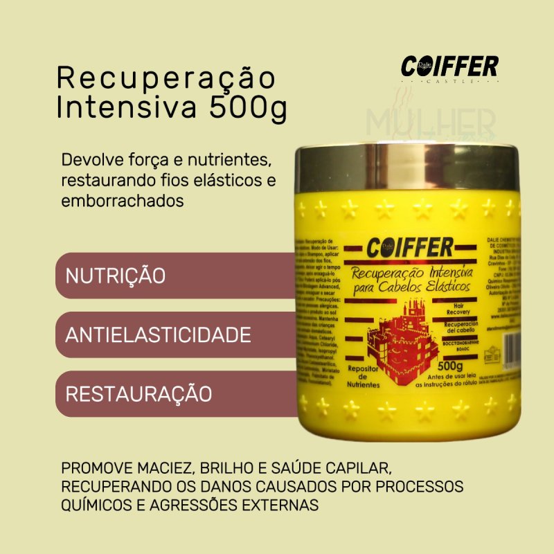 Recuperação Intensiva Coiffer 500g Para cabelos elásticos