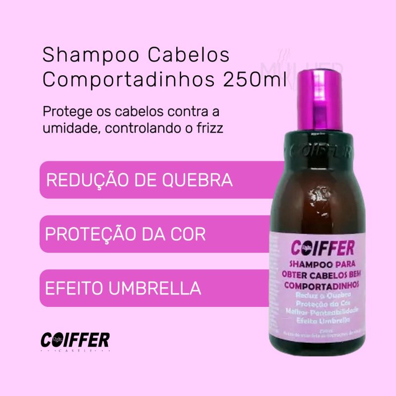 Shampoo Cabelos Bem Comportadinhos Coiffer 250ml