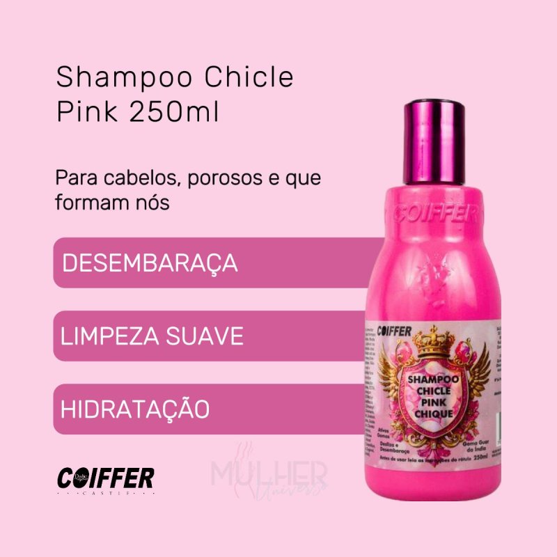 Shampoo Chicle Pink 250ml Coiffer