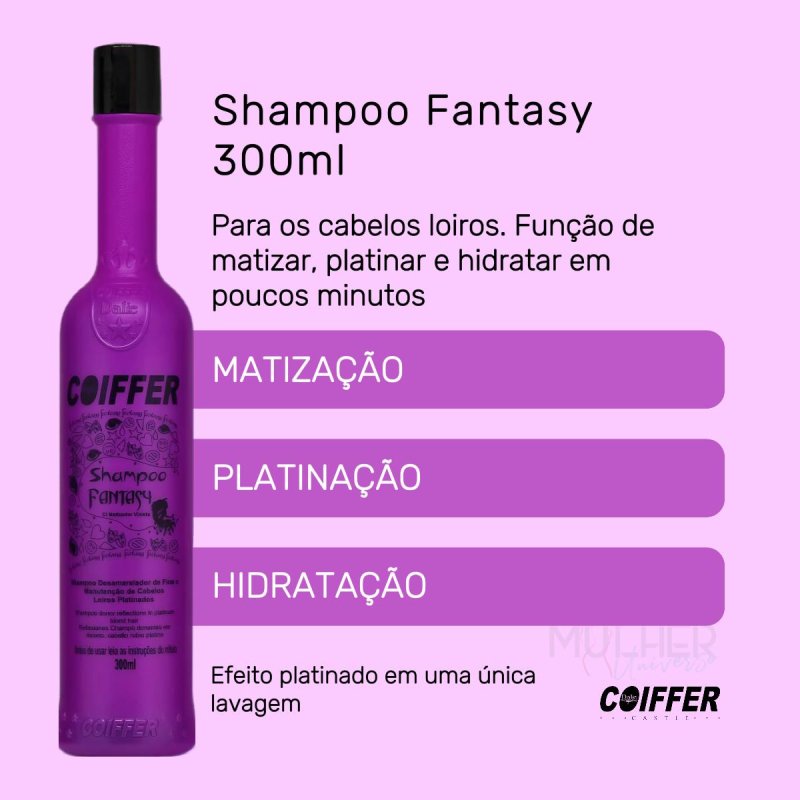 Shampoo Fantasy Matizador 300ml Coiffer