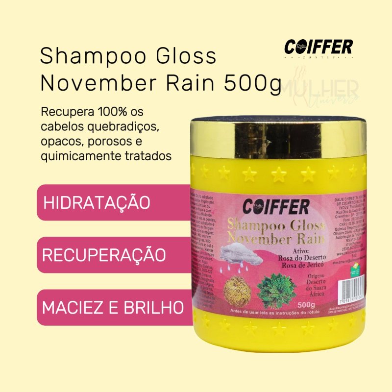 Shampoo Gloss November Rain 500g Coiffer