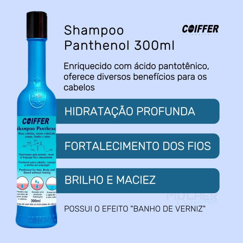 Shampoo Panthenol 300ml Coiffer