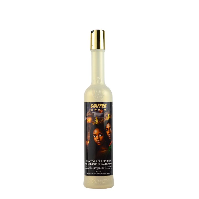 Shampoo Rei e Rainha dos Crespos e Cacheados 300ml Coiffer