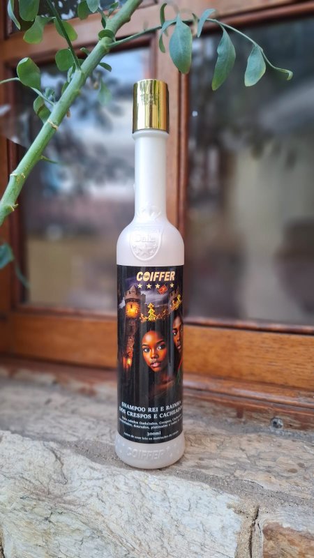 Shampoo Rei e Rainha dos Crespos e Cacheados 300ml Coiffer