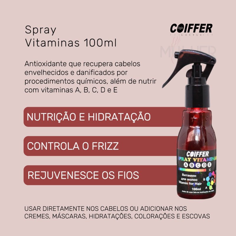 Spray Vitaminas Coiffer 100ml Finalizador